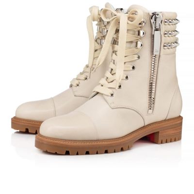 Botas Winter Spikes Christian Louboutin Mujer - Blancos - 1211114W220